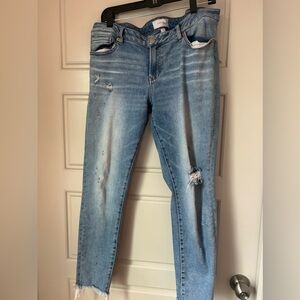 Dear John size 32 distressed blue jeans
